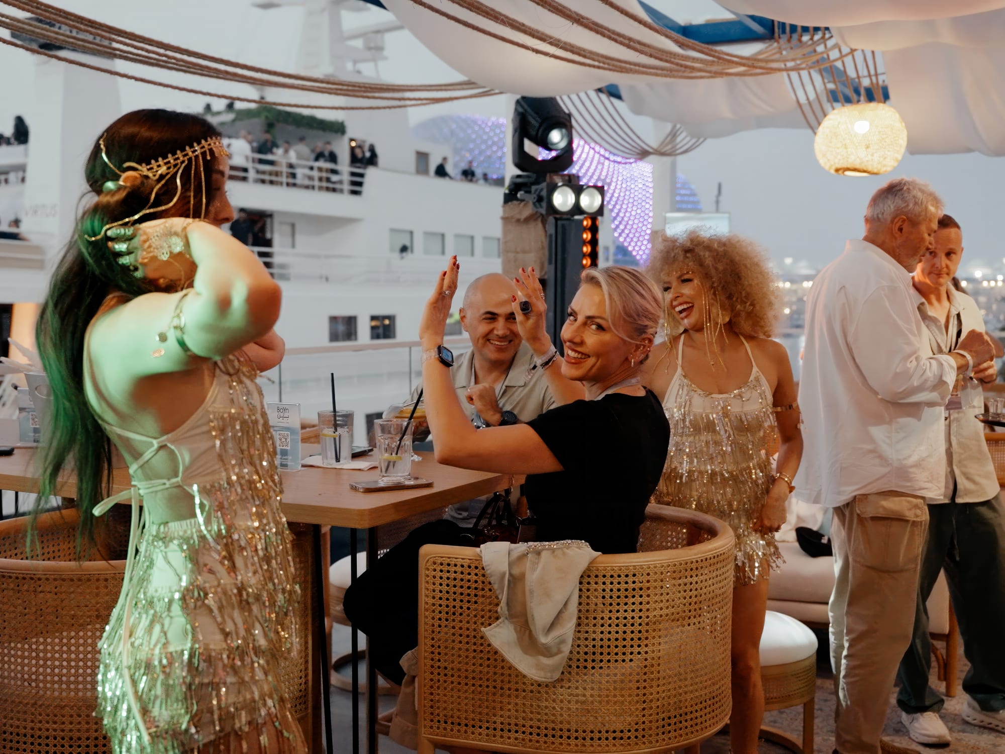 Dancers performing at Velocity Terrace Abu Dhabi