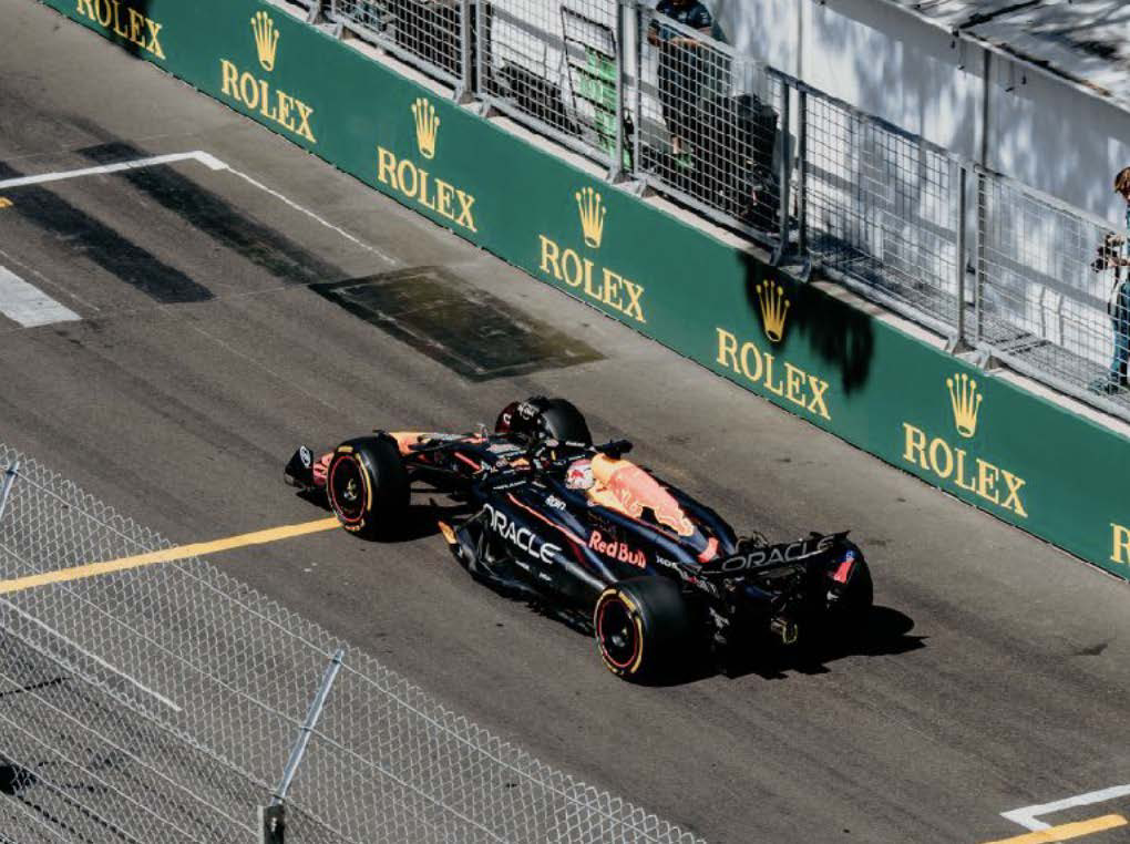 Red Bull on the Monaco track
